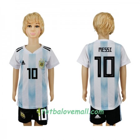 Levné Argentina Messi 10 Dětské MS 2018 Domácí Fotbalové dresy
